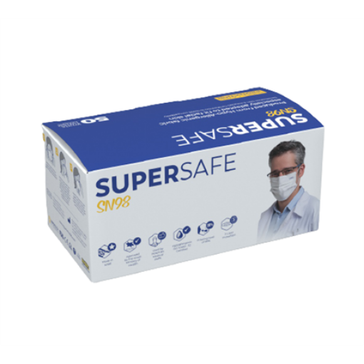 מסכות פנים כירורגיות חד פעמיות - FACE MASK SUPERSAFE SN98