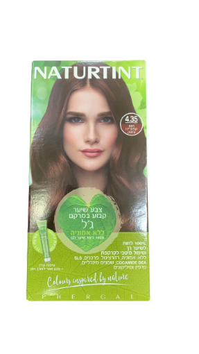 נטורטינט צבע לשיער במרקם ג'ל 4.35 חום קפוצ'ינו עמוק / NATURTINT