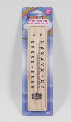 מד חום לחדר מעץ